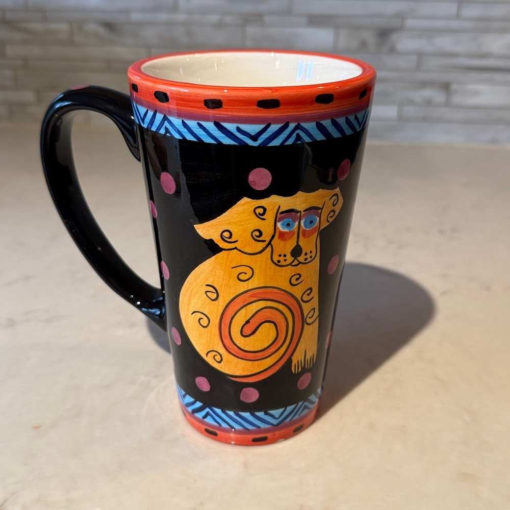 Laurel Burch 1998 Dog Tall Coffee / Tea Mug